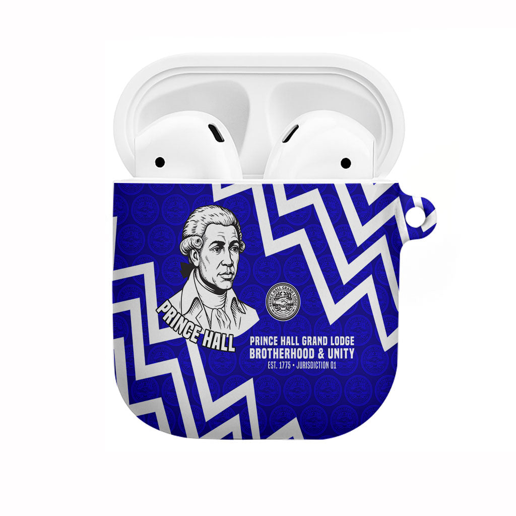 Prince Hall Grand Lodge AirPods Case Founder Portrait Geometric Brotherhood