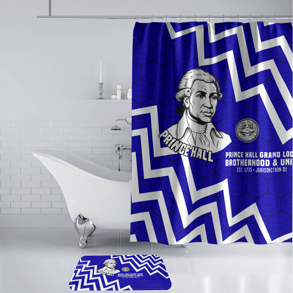 Prince Hall Grand Lodge Bathroom Set Founder Portrait Geometric Brotherhood