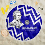 Prince Hall Grand Lodge Beach Blanket Founder Portrait Geometric Brotherhood