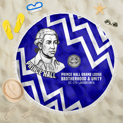 Prince Hall Grand Lodge Beach Blanket Founder Portrait Geometric Brotherhood