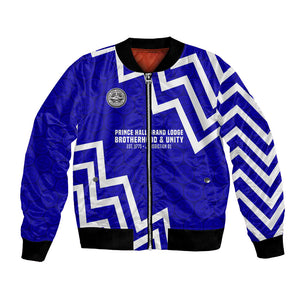 Prince Hall Grand Lodge Bomber Jacket Founder Portrait Geometric Brotherhood
