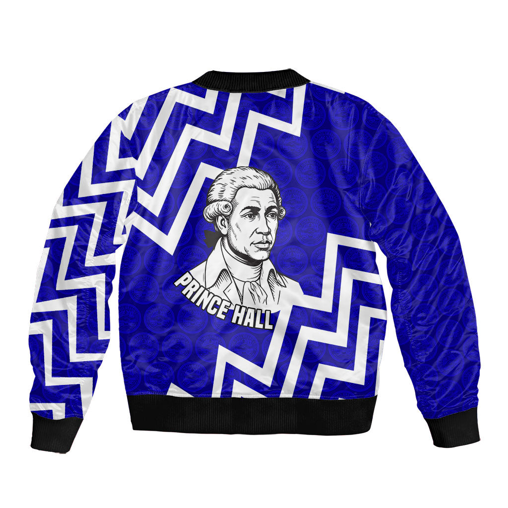 Prince Hall Grand Lodge Bomber Jacket Founder Portrait Geometric Brotherhood