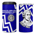Prince Hall Grand Lodge 4 in 1 Can Cooler Tumbler Founder Portrait Geometric Brotherhood