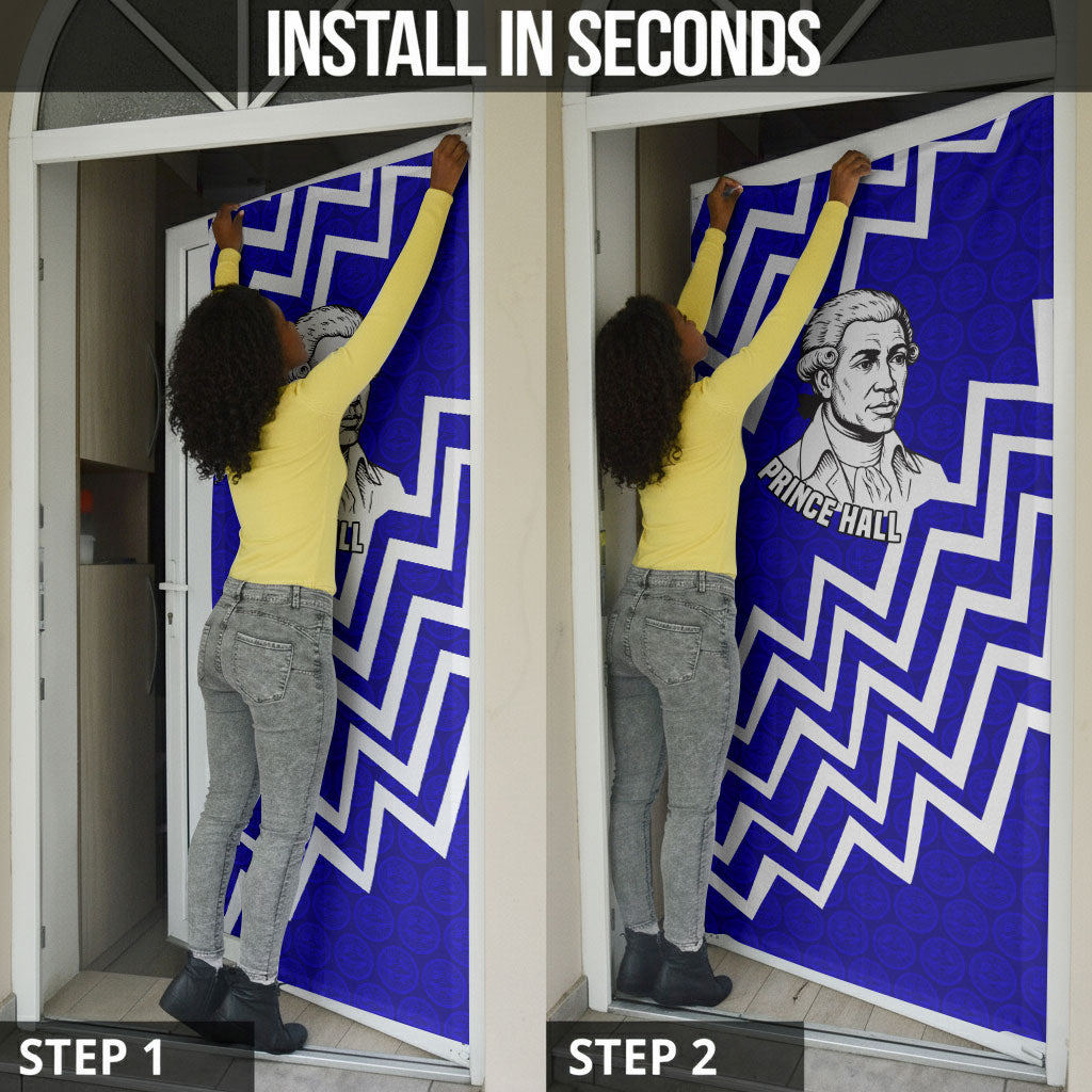 Prince Hall Grand Lodge Door Cover Founder Portrait Geometric Brotherhood