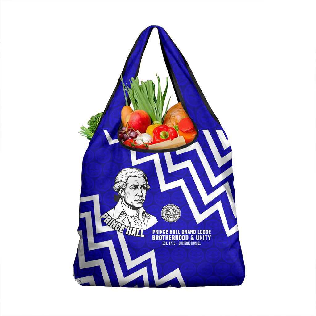 Prince Hall Grand Lodge Grocery Bag Founder Portrait Geometric Brotherhood