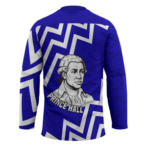 Prince Hall Grand Lodge Hockey Jersey Founder Portrait Geometric Brotherhood