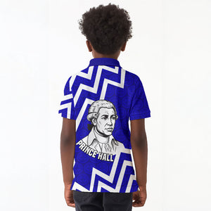 Prince Hall Grand Lodge Kid Polo Shirt Founder Portrait Geometric Brotherhood