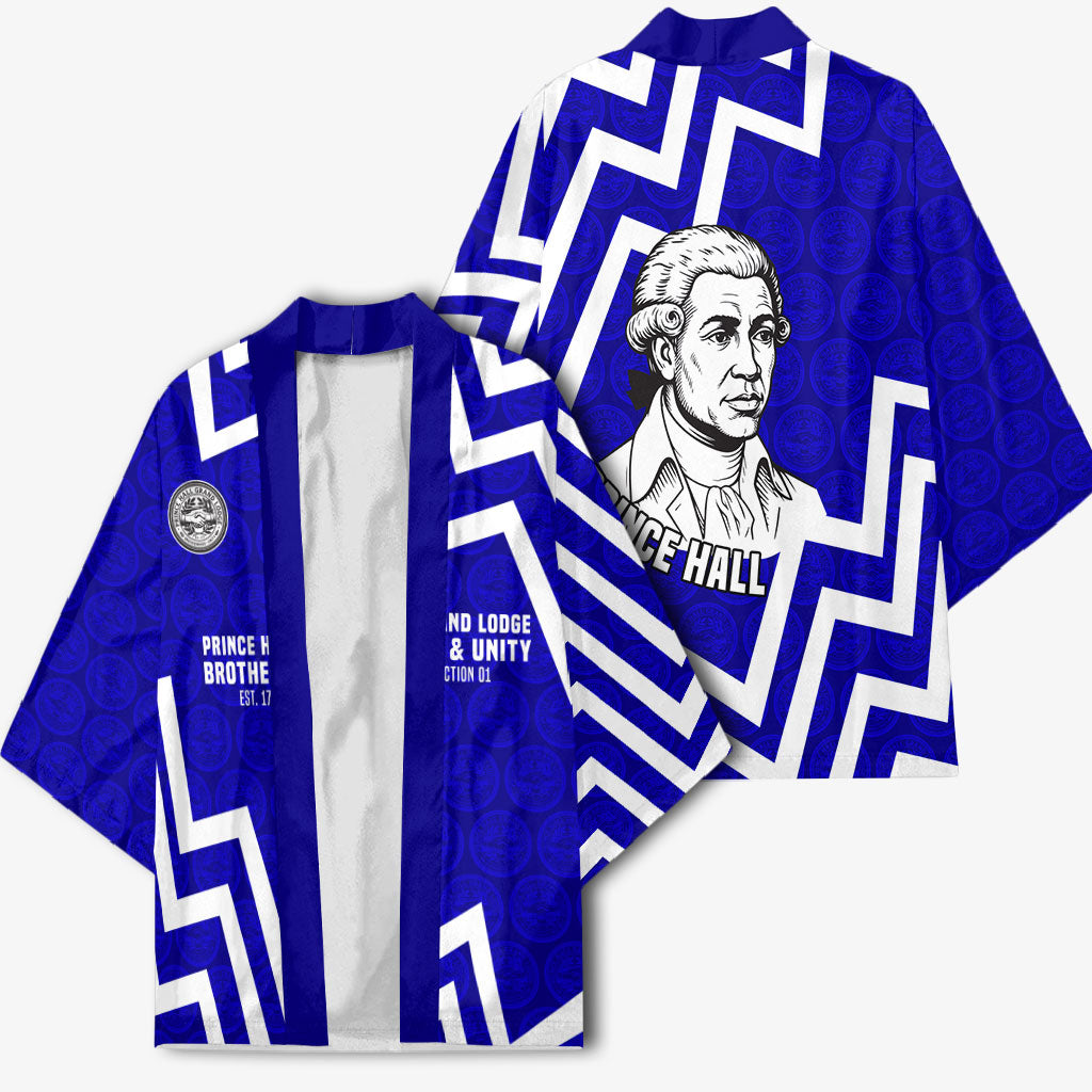 Prince Hall Grand Lodge Kimono Founder Portrait Geometric Brotherhood