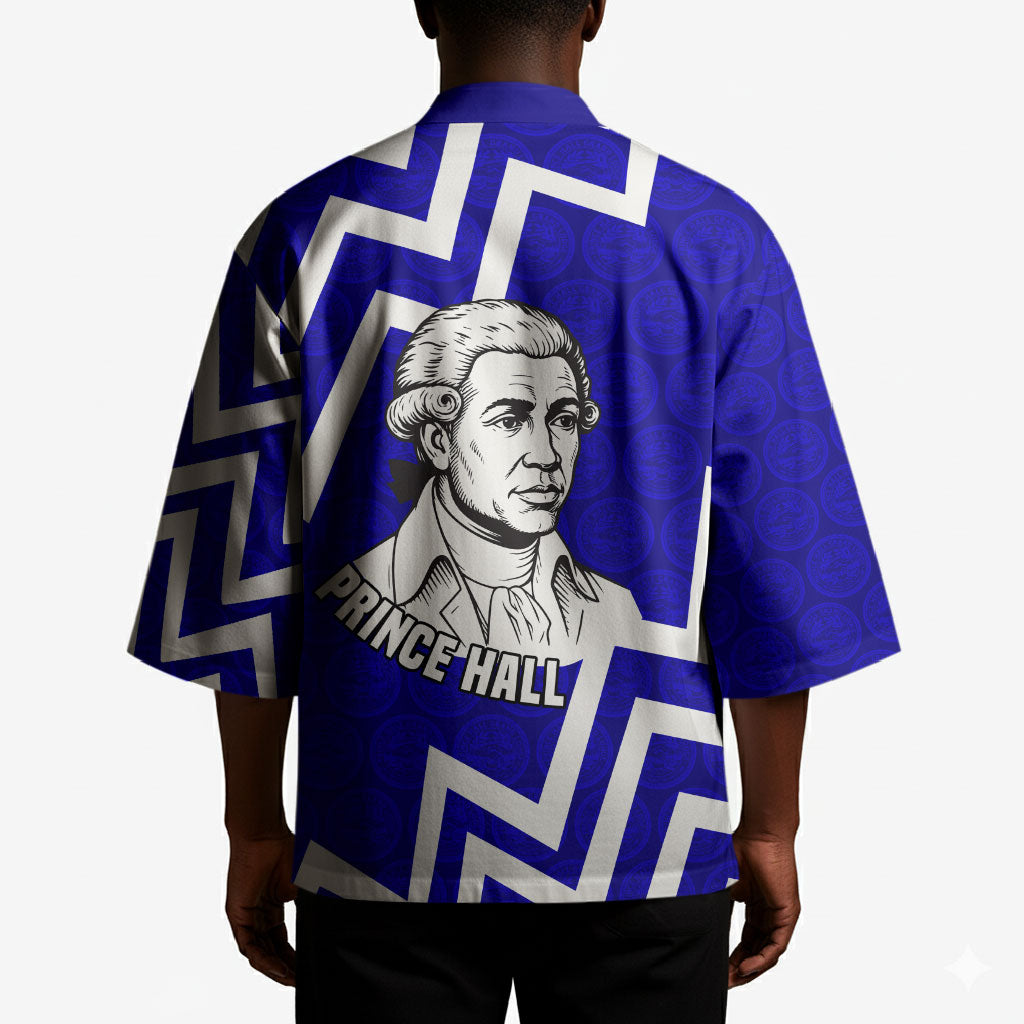 Prince Hall Grand Lodge Kimono Founder Portrait Geometric Brotherhood