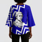Prince Hall Grand Lodge Kimono Sleeve Blouse Founder Portrait Geometric Brotherhood