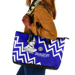 Prince Hall Grand Lodge Leather Tote Bag Founder Portrait Geometric Brotherhood