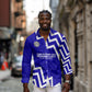 Prince Hall Grand Lodge Long Sleeve Button Shirt Founder Portrait Geometric Brotherhood
