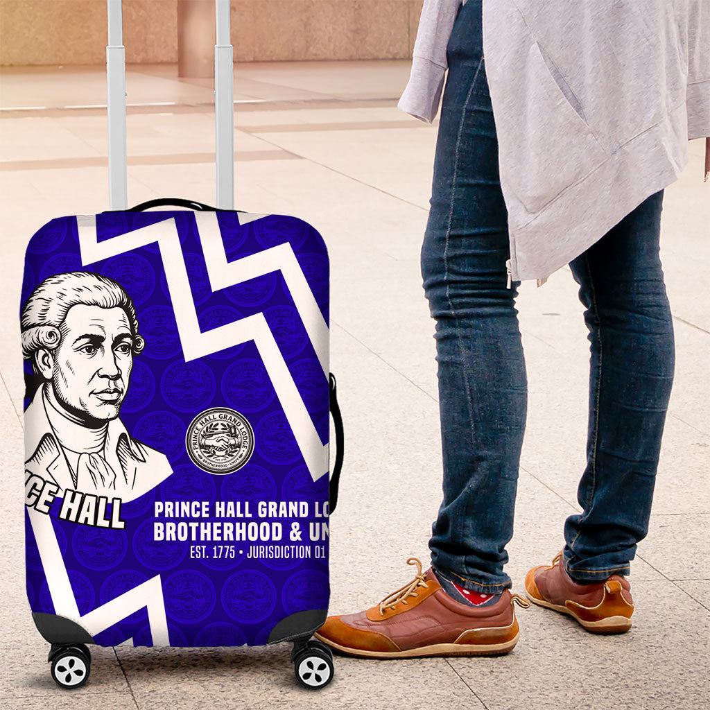 Prince Hall Grand Lodge Luggage Cover Founder Portrait Geometric Brotherhood