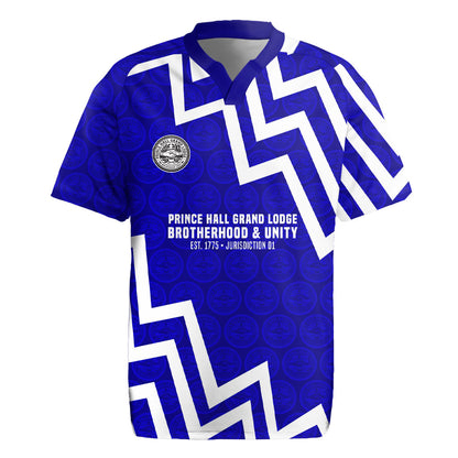 Prince Hall Grand Lodge Rugby Jersey Founder Portrait Geometric Brotherhood