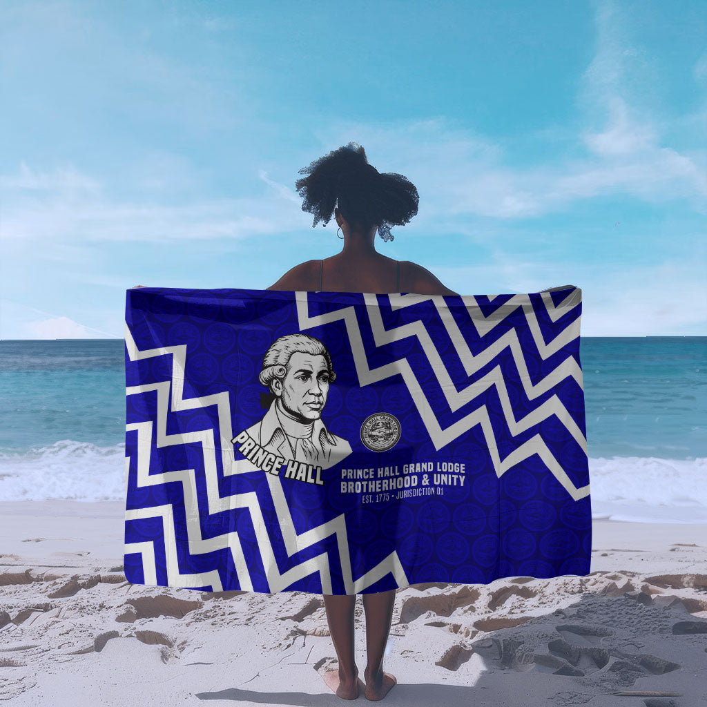 Prince Hall Grand Lodge Sarong Founder Portrait Geometric Brotherhood