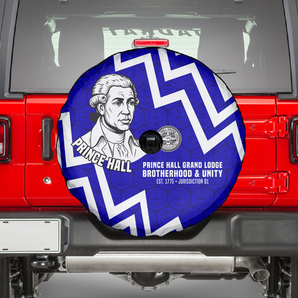 Prince Hall Grand Lodge Spare Tire Cover Founder Portrait Geometric Brotherhood
