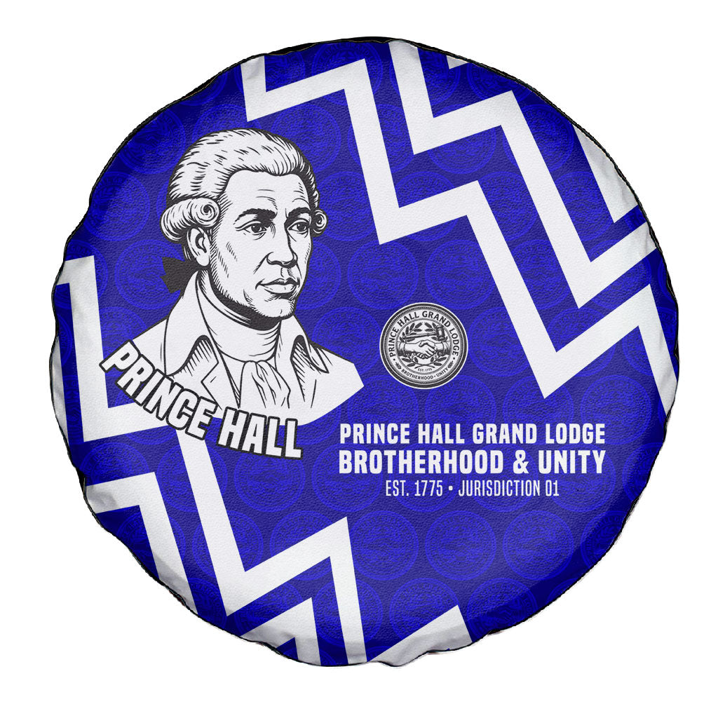 Prince Hall Grand Lodge Spare Tire Cover Founder Portrait Geometric Brotherhood