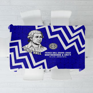 Prince Hall Grand Lodge Tablecloth Founder Portrait Geometric Brotherhood