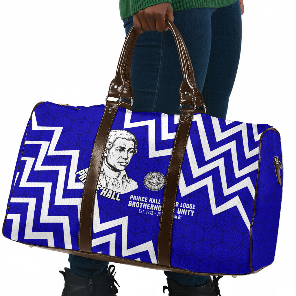 Prince Hall Grand Lodge Travel Bag Founder Portrait Geometric Brotherhood