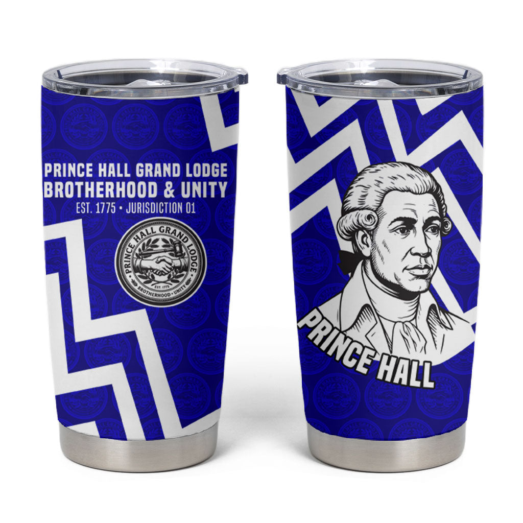 Prince Hall Grand Lodge Tumbler Cup Founder Portrait Geometric Brotherhood