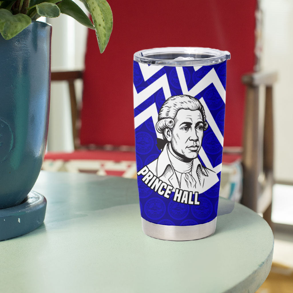 Prince Hall Grand Lodge Tumbler Cup Founder Portrait Geometric Brotherhood