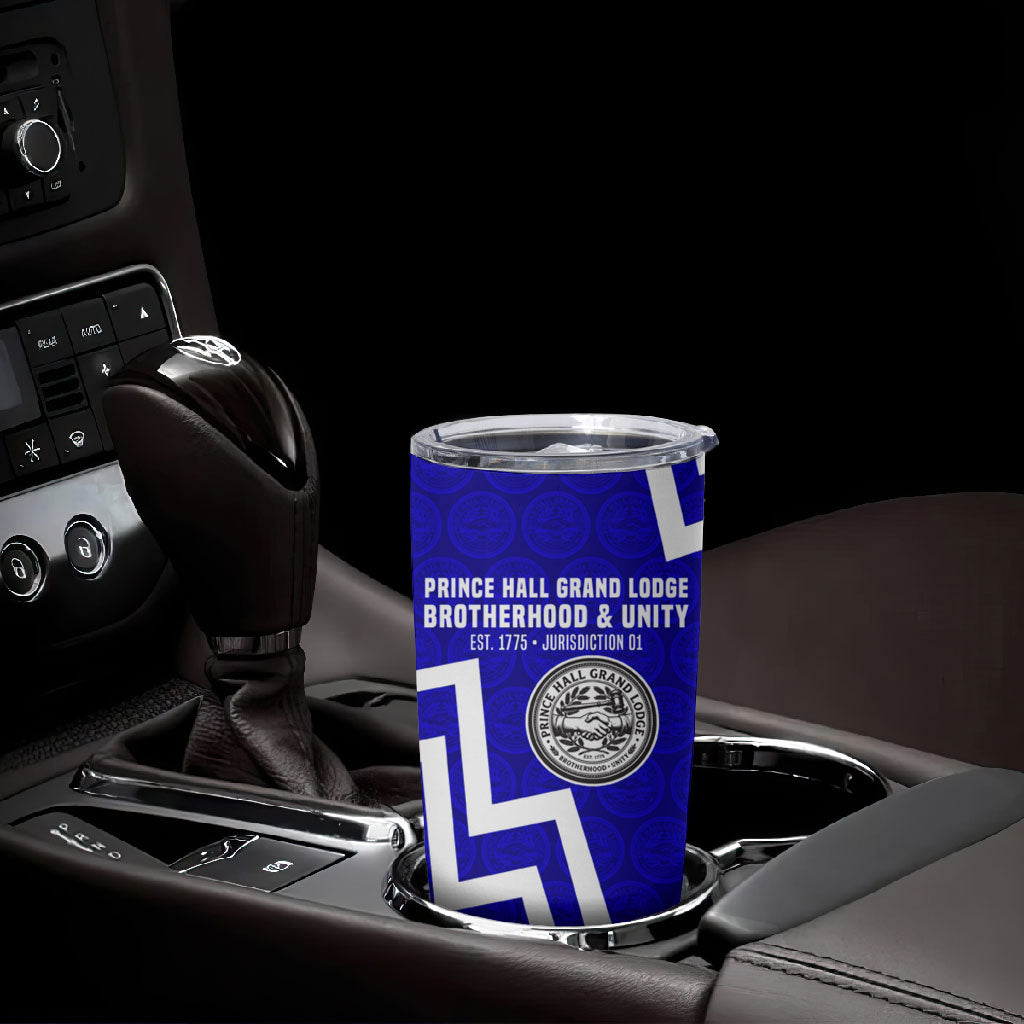 Prince Hall Grand Lodge Tumbler Cup Founder Portrait Geometric Brotherhood