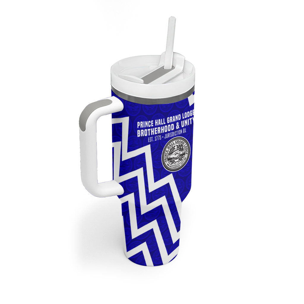 Prince Hall Grand Lodge Tumbler With Handle Founder Portrait Geometric Brotherhood