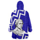 Prince Hall Grand Lodge Wearable Blanket Hoodie Founder Portrait Geometric Brotherhood