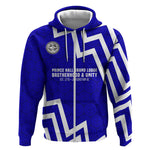 Prince Hall Grand Lodge Zip Hoodie Founder Portrait Geometric Brotherhood