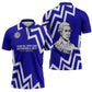 Prince Hall Grand Lodge Zipper Polo Shirt Founder Portrait Geometric Brotherhood