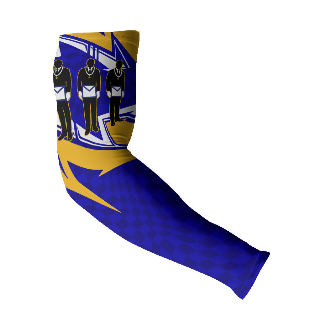 Prince Hall Freemasonry Arm Sleeves Square and Compasses Masonic Brothers
