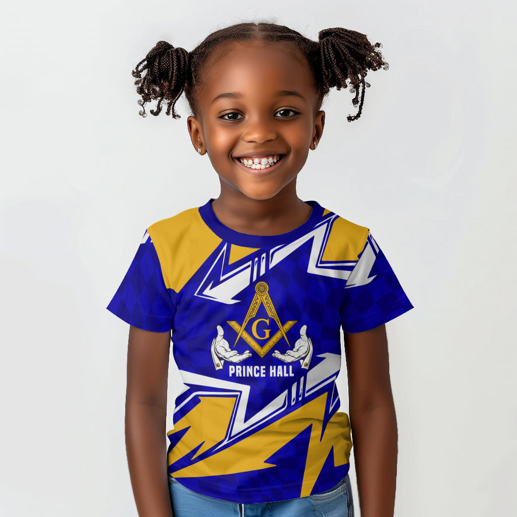 Prince Hall Freemasonry Kid T shirt Square and Compasses Masonic Brothers