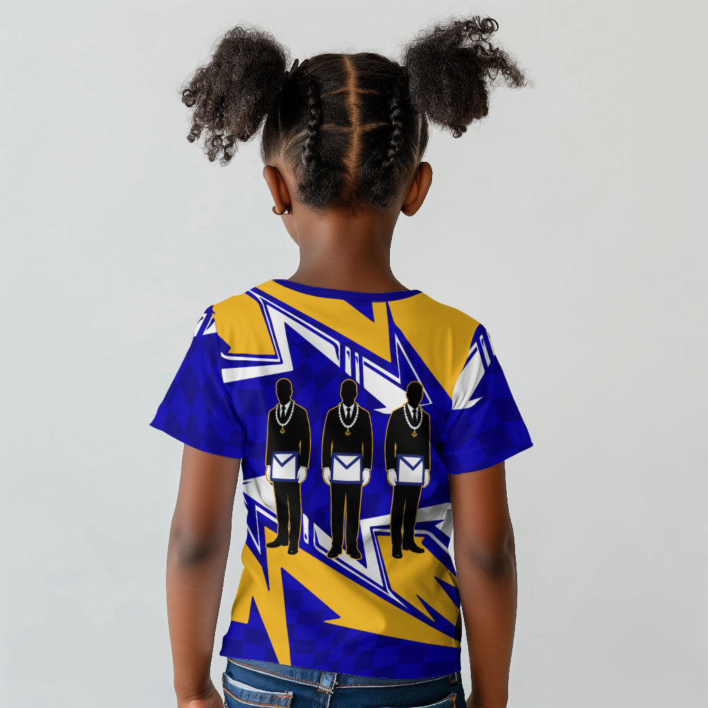 Prince Hall Freemasonry Kid T shirt Square and Compasses Masonic Brothers