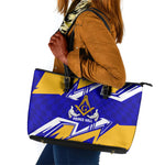 Prince Hall Freemasonry Leather Tote Bag Square and Compasses Masonic Brothers