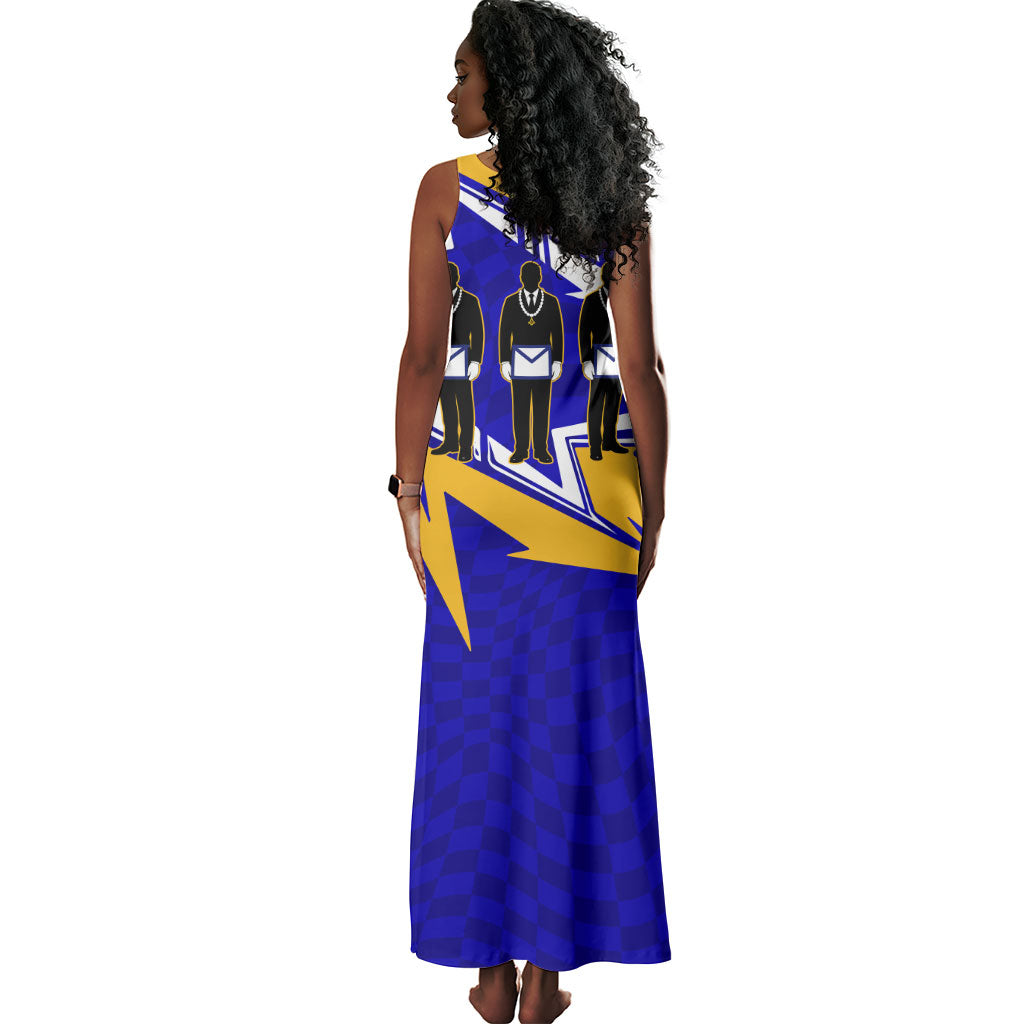Prince Hall Freemasonry Tank Maxi Dress Square and Compasses Masonic Brothers