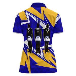 Prince Hall Freemasonry Women Polo Shirt Square and Compasses Masonic Brothers
