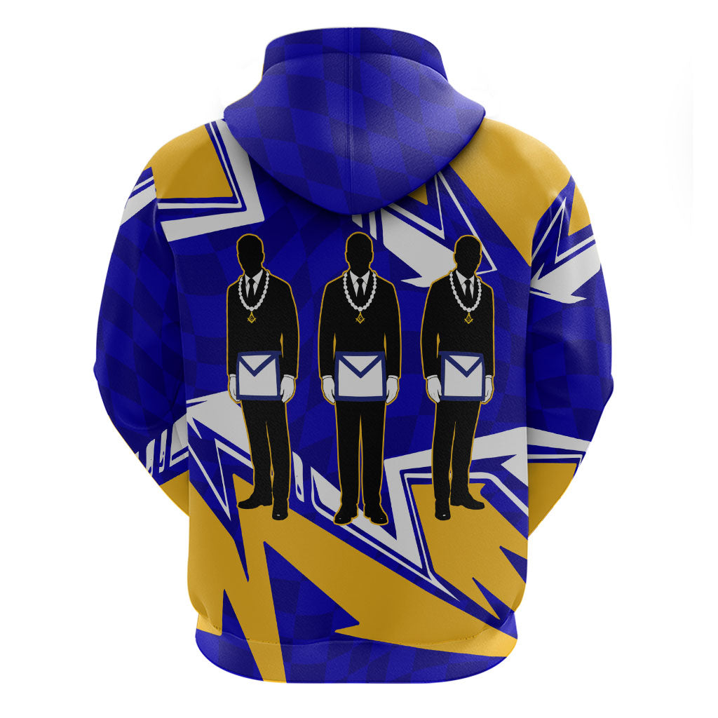 Prince Hall Freemasonry Zip Hoodie Square and Compasses Masonic Brothers