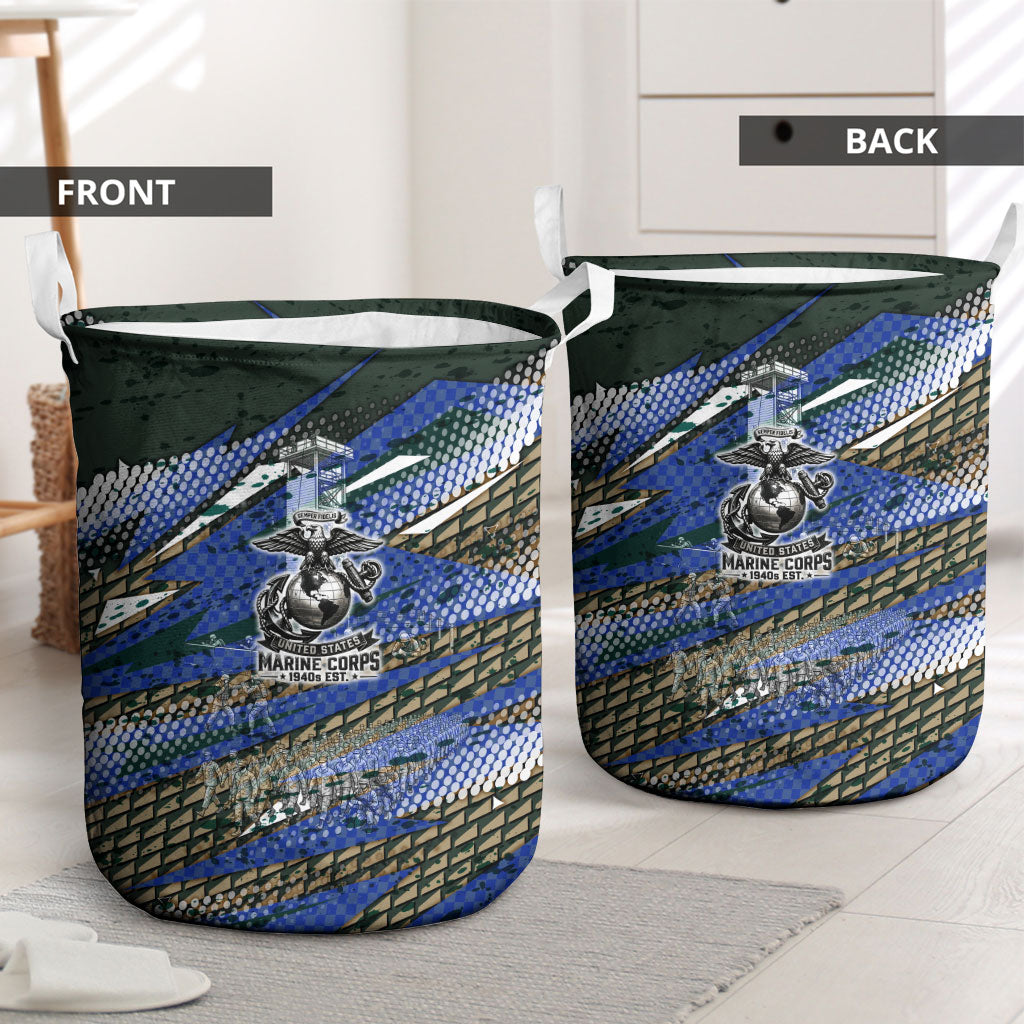 Montford Point Marines 1940s Est Laundry Basket The Right To Fight 20000 Military Camouflage Art