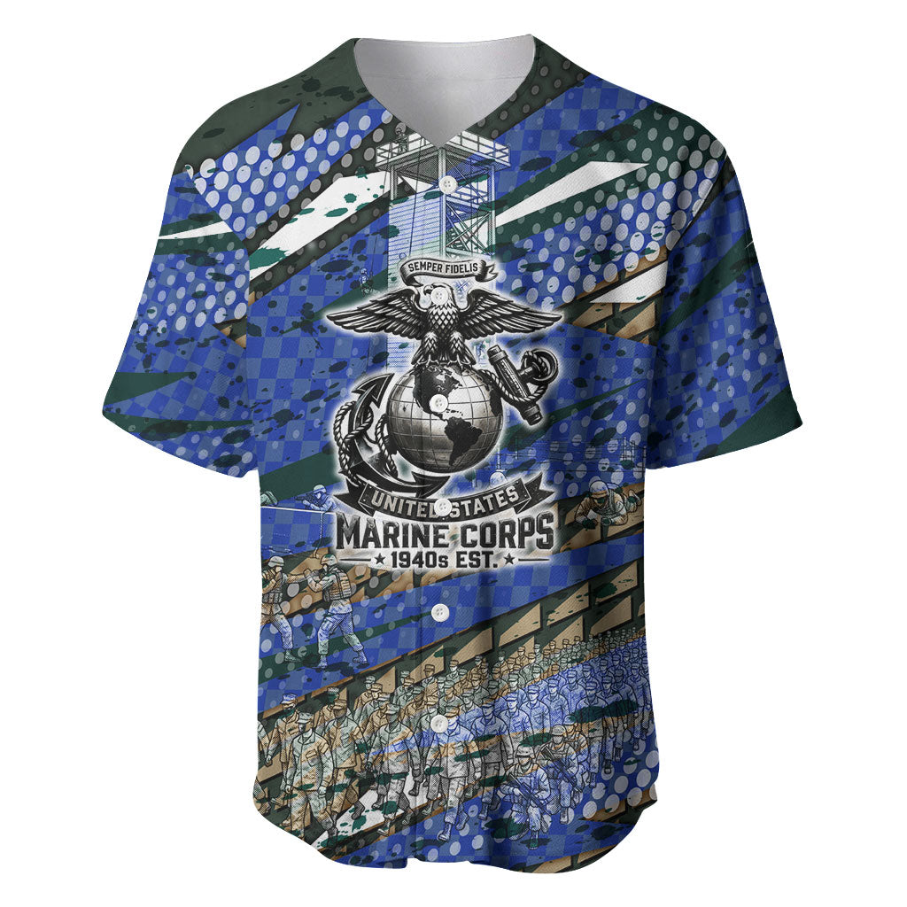 Montford Point Marines 1940s Est Baseball Jersey The Right To Fight 20000 Military Camouflage Art