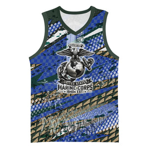 Montford Point Marines 1940s Est Basketball Jersey The Right To Fight 20000 Military Camouflage Art
