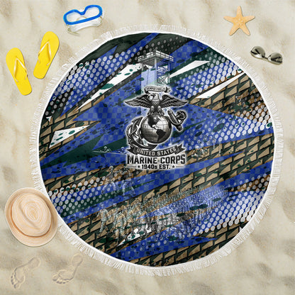 Montford Point Marines 1940s Est Beach Blanket The Right To Fight 20000 Military Camouflage Art