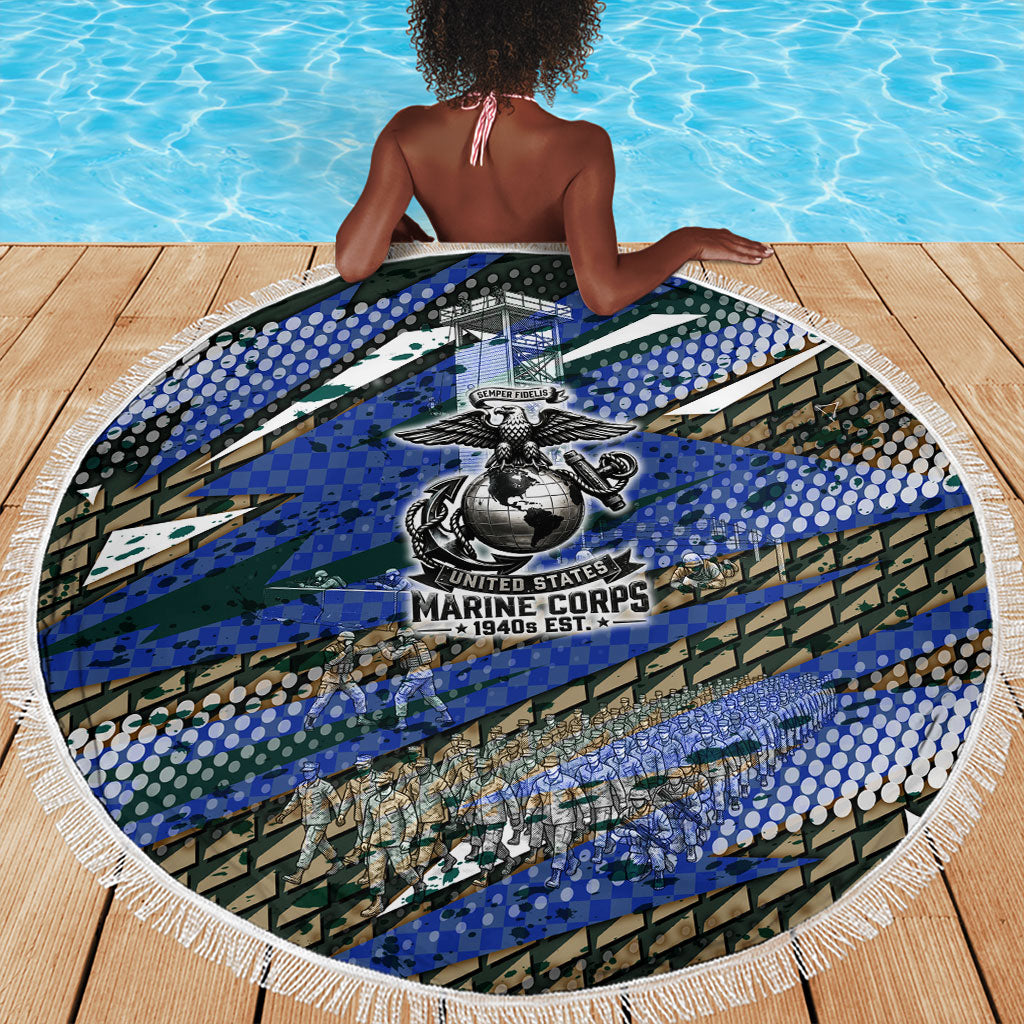 Montford Point Marines 1940s Est Beach Blanket The Right To Fight 20000 Military Camouflage Art