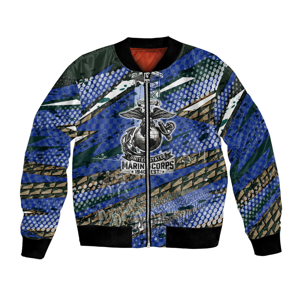 Montford Point Marines 1940s Est Bomber Jacket The Right To Fight 20000 Military Camouflage Art