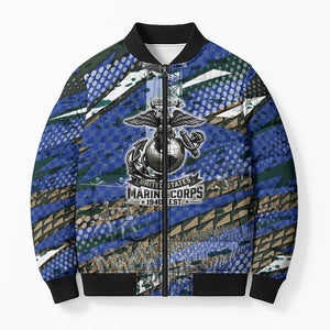 Montford Point Marines 1940s Est Bomber Puffer Jacket The Right To Fight 20000 Military Camouflage Art