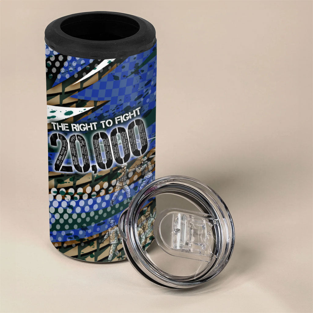 Montford Point Marines 1940s Est 4 in 1 Can Cooler Tumbler The Right To Fight 20000 Military Camouflage Art