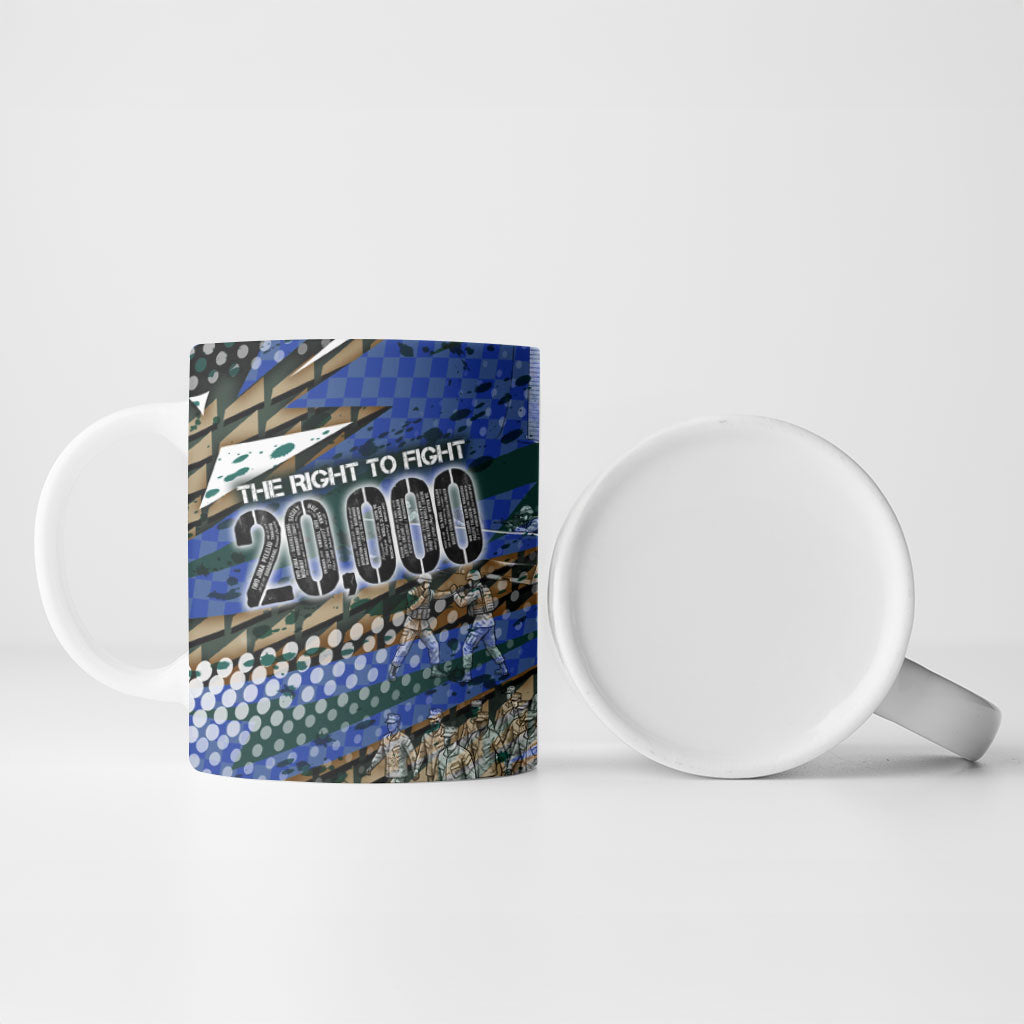 Montford Point Marines 1940s Est Ceramic Mug The Right To Fight 20000 Military Camouflage Art