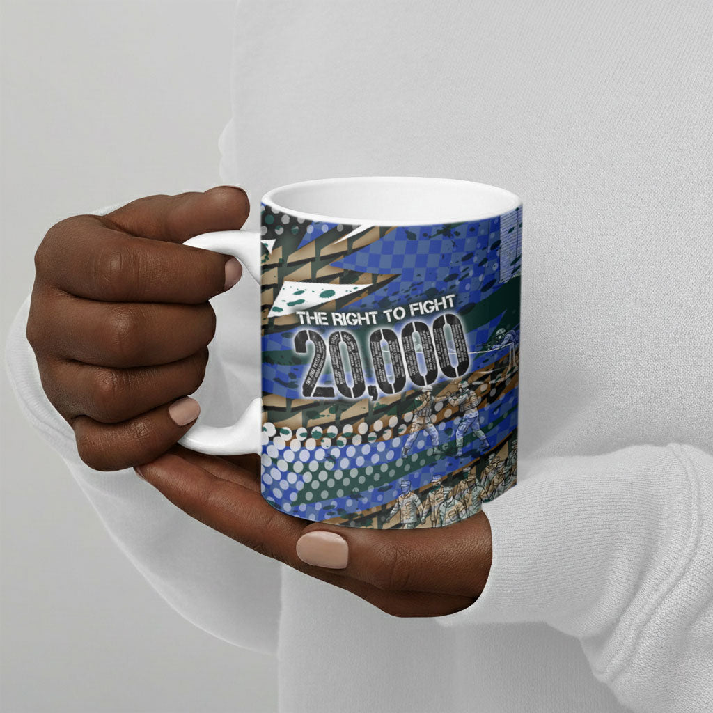 Montford Point Marines 1940s Est Ceramic Mug The Right To Fight 20000 Military Camouflage Art