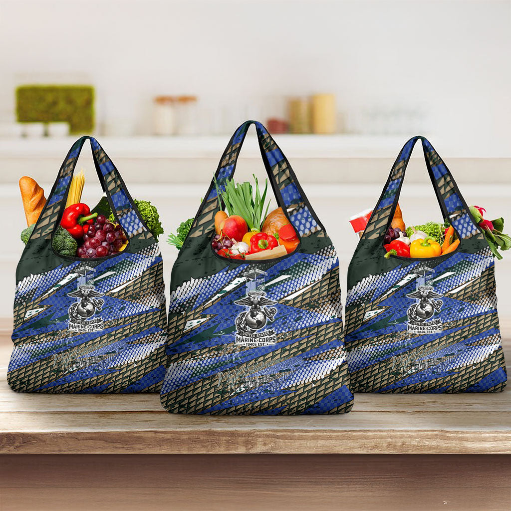 Montford Point Marines 1940s Est Grocery Bag The Right To Fight 20000 Military Camouflage Art