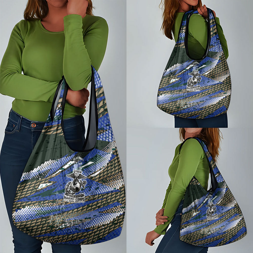 Montford Point Marines 1940s Est Grocery Bag The Right To Fight 20000 Military Camouflage Art