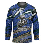 Montford Point Marines 1940s Est Hockey Jersey The Right To Fight 20000 Military Camouflage Art